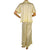 Vintage 1970s Lounging Pyjamas Yellow Nylon Pajamas Ladies S - Poppy's Vintage Clothing