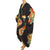 Vintage 1980s Cloak Wrap Black with Abstract Colours All Sizes - Poppy's Vintage Clothing