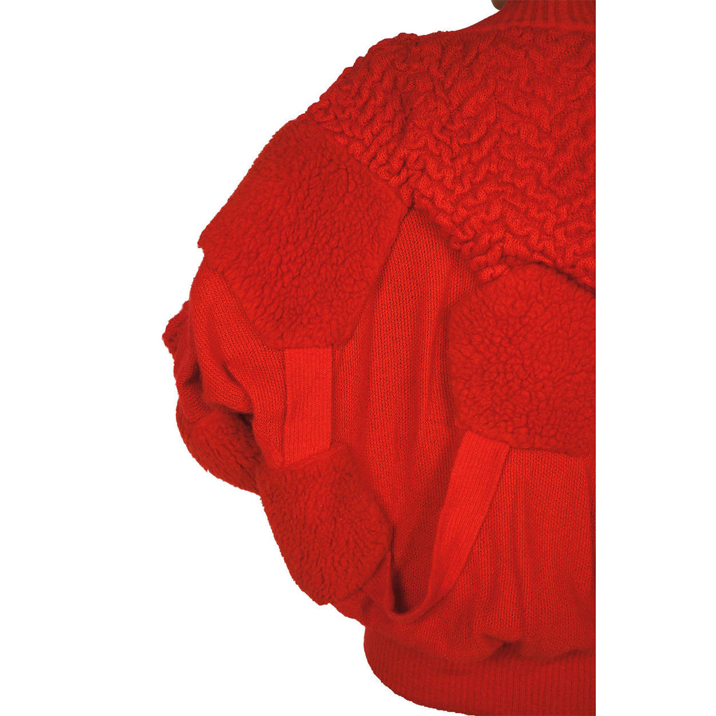Vintage 1980s Escada Sweater Red Mohair Wool Blend Ladies Size 42 Large - Poppy's Vintage Clothing