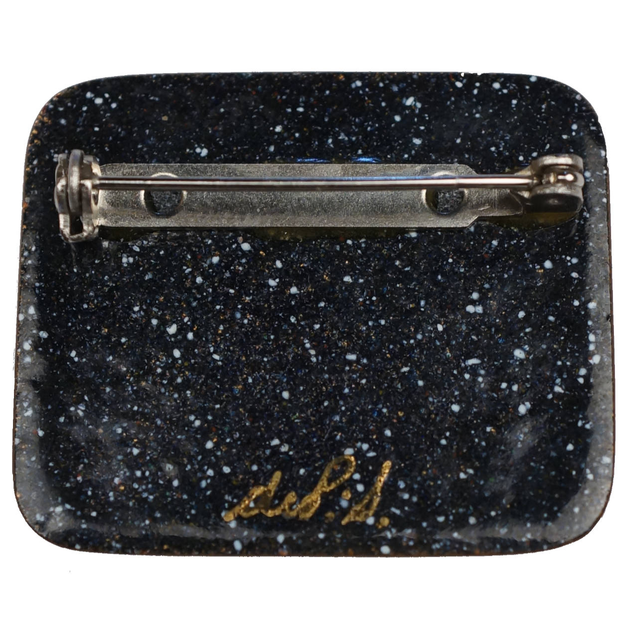 Modernist de Passille Sylvestre Enamel Brooch Pin Early 60s Design Quebec - Poppy's Vintage Clothing