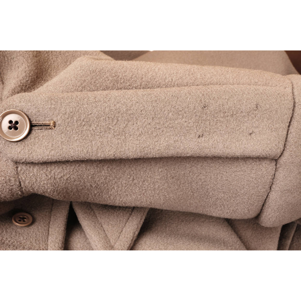 Vintage Hawkes Savile Row Wool Overcoat Bespoke Coat for Lt Colonel 1960 - Poppy's Vintage Clothing