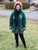 Vintage Eskimo Duffle Parka Coat Inuit Embroidered Green Wool w Fur Trim Hood - Poppy's Vintage Clothing