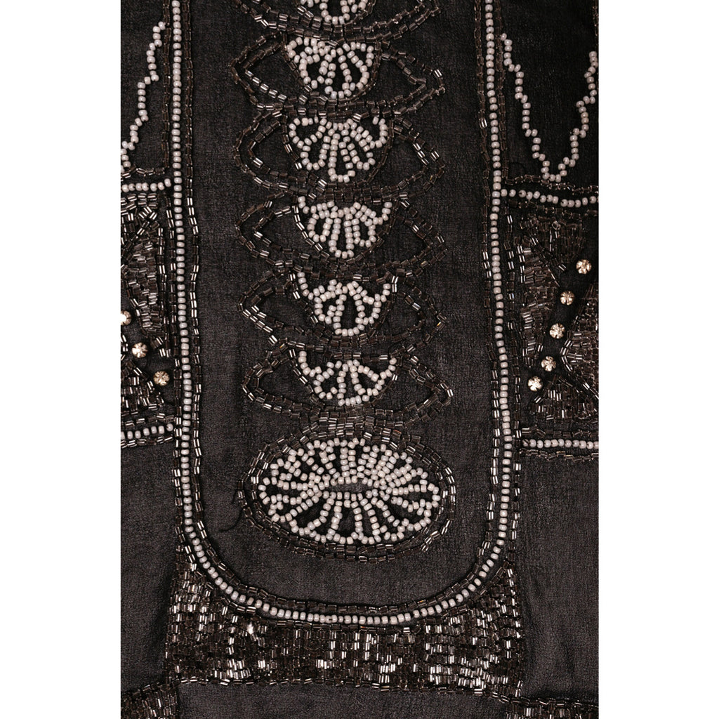 Vintage 1920s Hand Beaded Flapper Dress Panel Unused to Make a Finished Garment - Poppy's Vintage Clothing