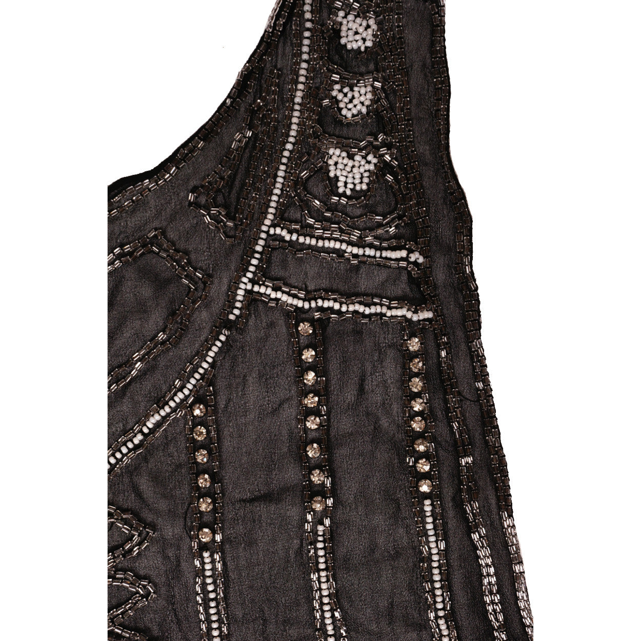 Vintage 1920s Hand Beaded Flapper Dress Panel Unused to Make a Finished Garment - Poppy's Vintage Clothing