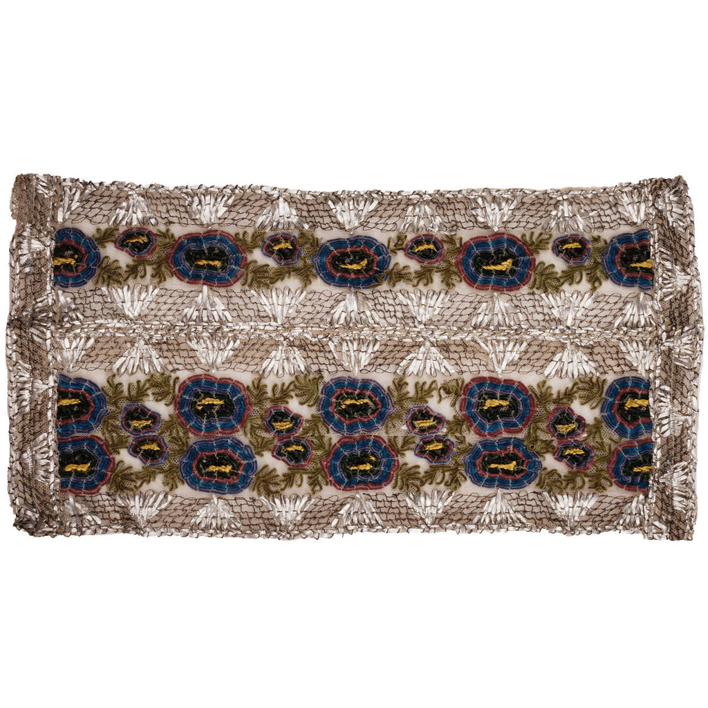 Vintage 1920s Embroidered Net Dress Remnants - Poppy's Vintage Clothing