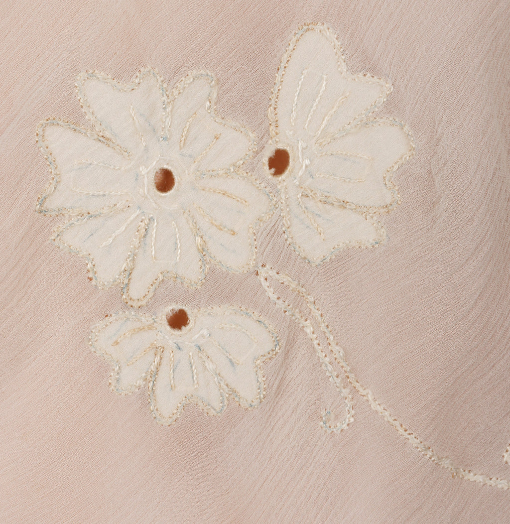 Vintage 1930s Silk Chiffon Camiknicker Teddy Undergarment Slip - Poppy's Vintage Clothing