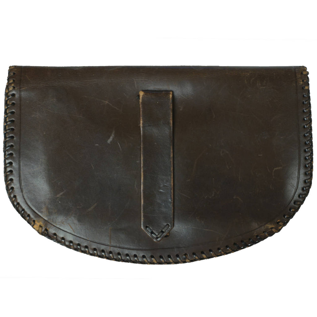 Vintage 1930s Tooled Leather Clutch Purse - Poppy Flowers - Name Anna inside - Poppy's Vintage Clothing