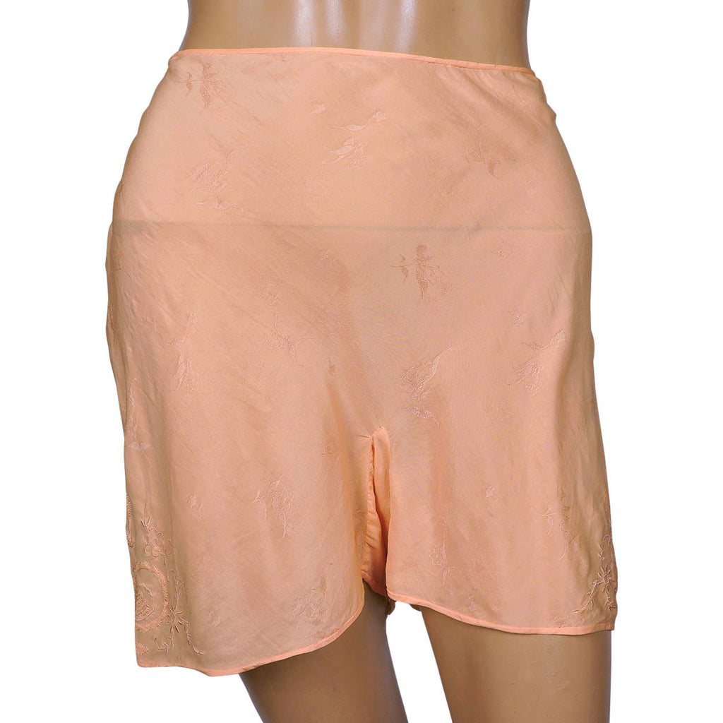 Vintage 1930s Silk Bra and Knickers Set Embroidered - Poppy's Vintage Clothing