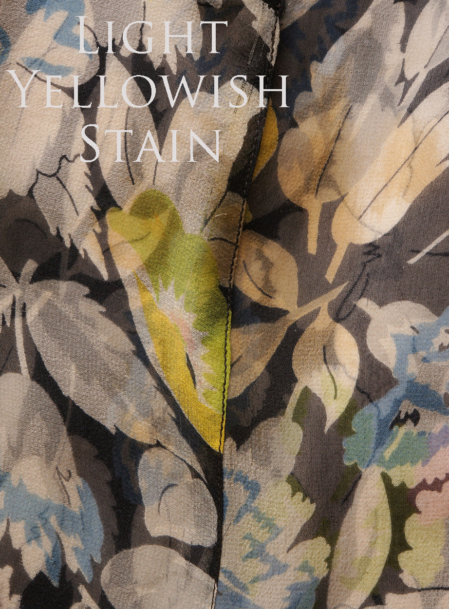 Vintage 1930s Silk Chiffon Dress - Floral Print - Poppy's Vintage Clothing