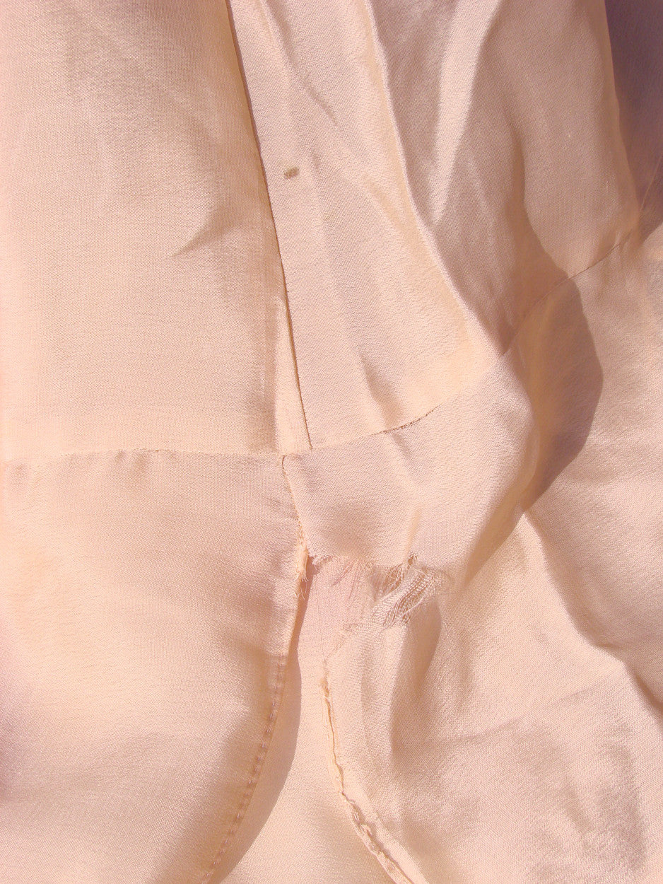 1930s Dress Floral Print Silk Chiffon - Poppy's Vintage Clothing