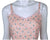 Vintage 1930s 40s Pink Cotton Slip with Floral Print Size M - Poppy's Vintage Clothing
