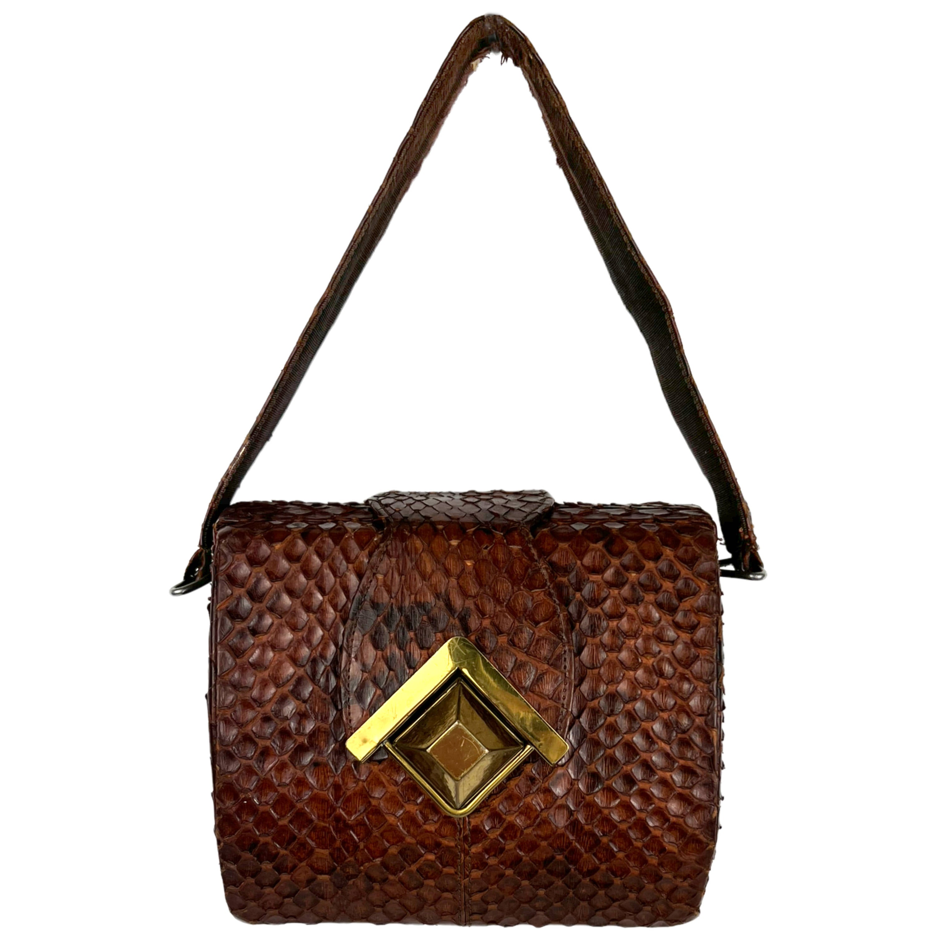 Vintage 1950s Snakeskin Bag