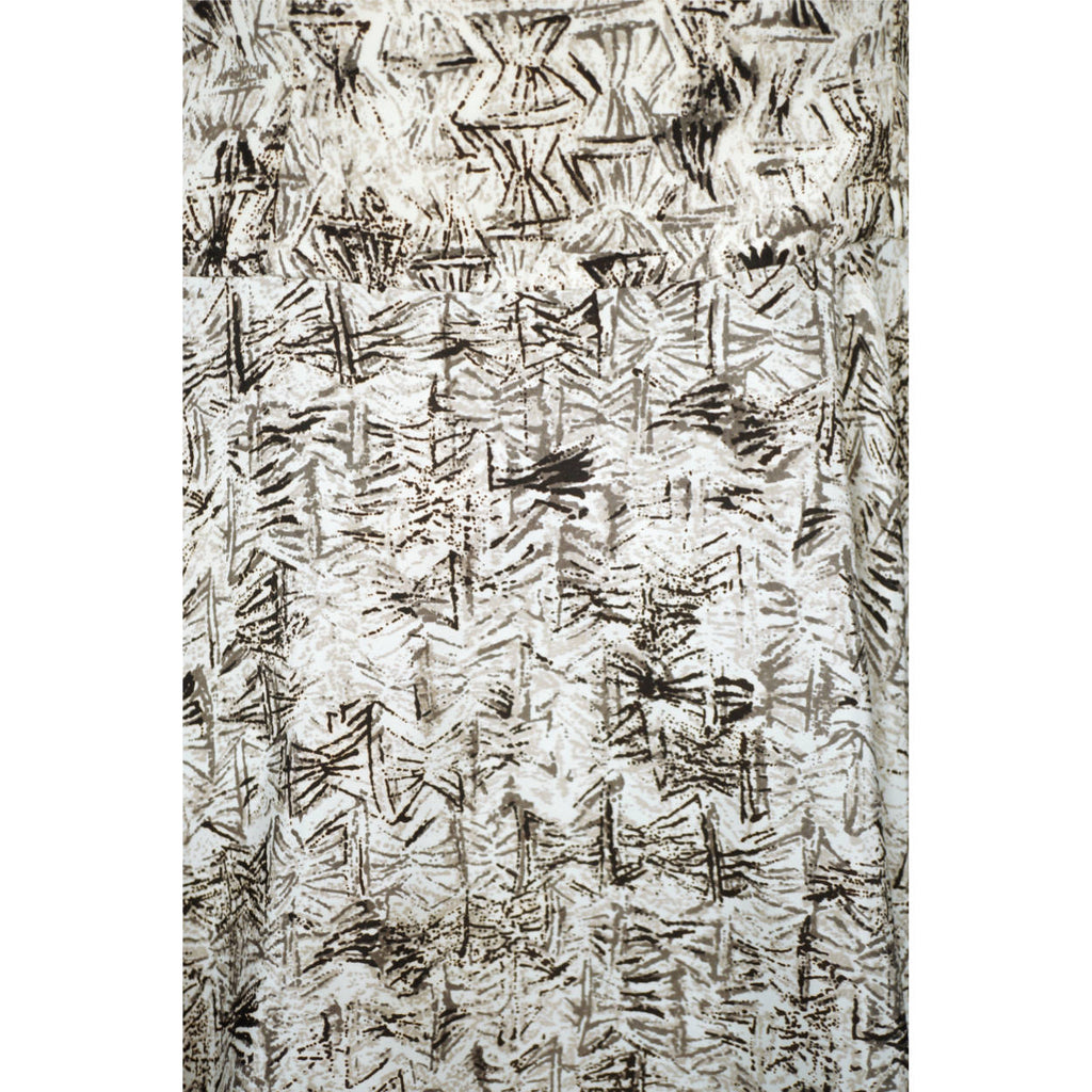 Vintage 50s Dress with Crinoline Skirt Abstract Print Sz S - Poppy's Vintage Clothing