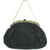 Vintage Beaded Purse Black Evening Bag Made in France - Poppy's Vintage Clothing