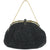 Vintage Beaded Purse Black Evening Bag Made in France - Poppy's Vintage Clothing