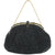 Vintage Beaded Purse Black Evening Bag Made in France - Poppy's Vintage Clothing