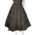 Vintage 50s Taffeta Dress Ruched Black w Crinoline Skirt Small