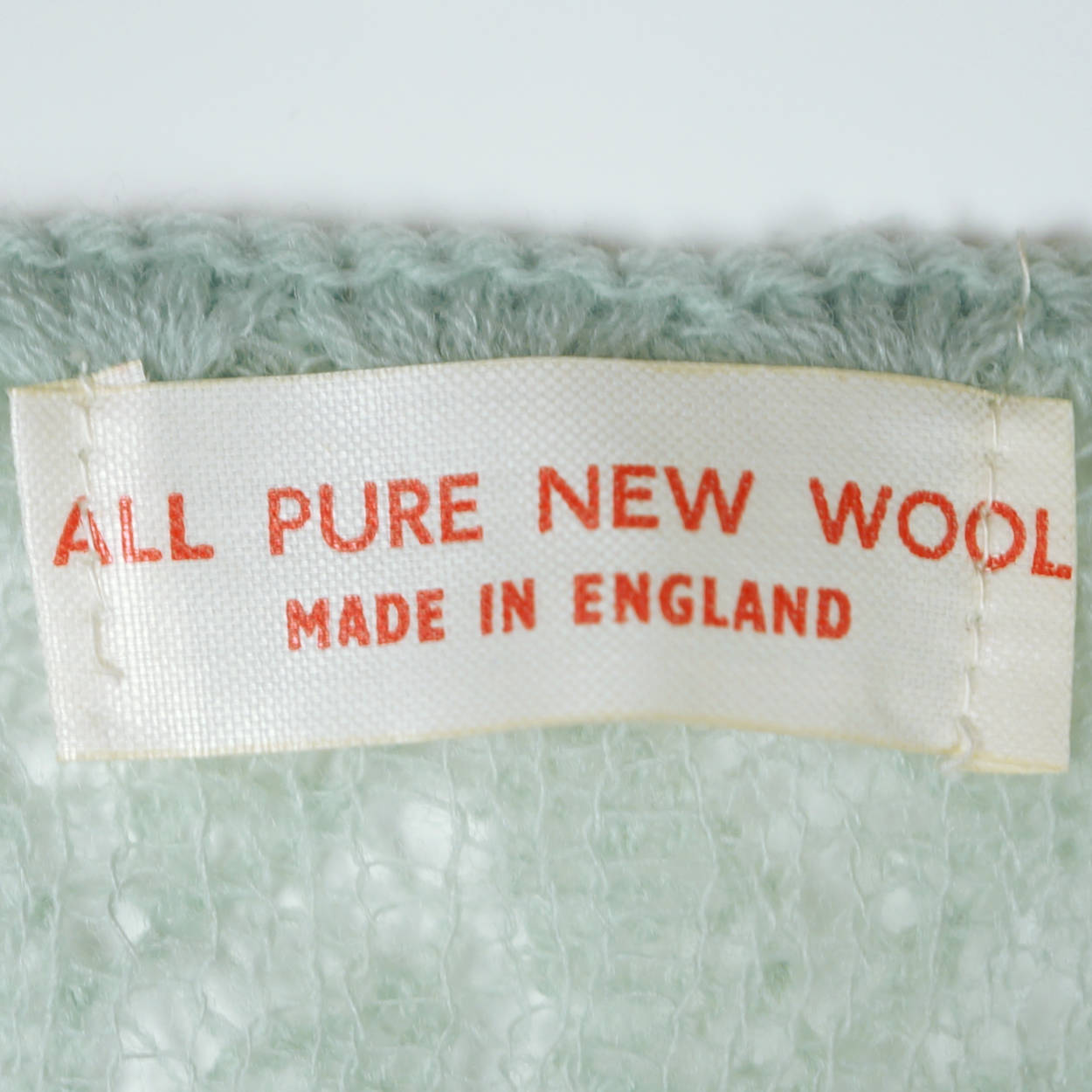 Vintage 1950s Bed Jacket English Aqua Wool Knit Top England - Poppy's Vintage Clothing