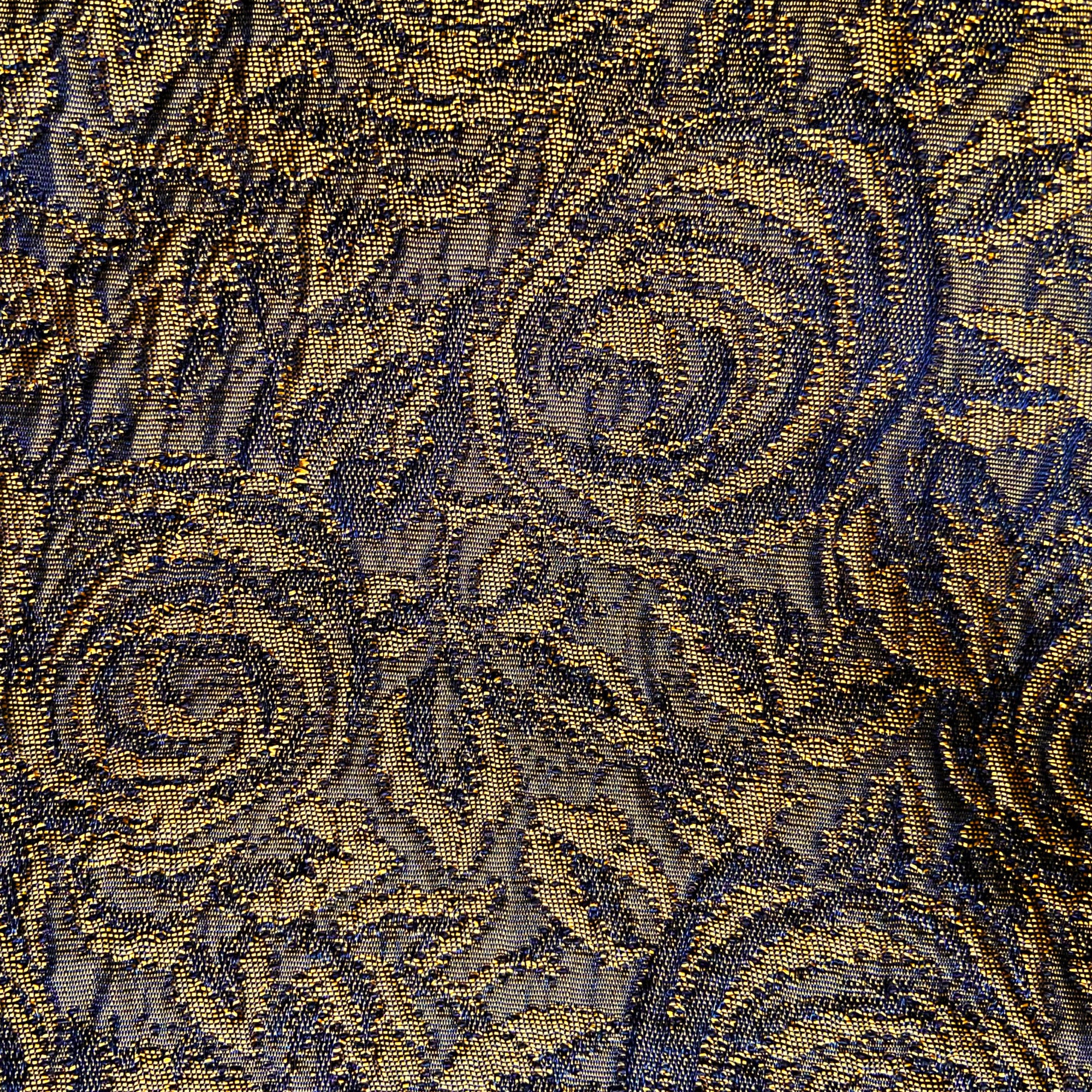 Vintage Gold Brocade 50s Cocktail Dress 