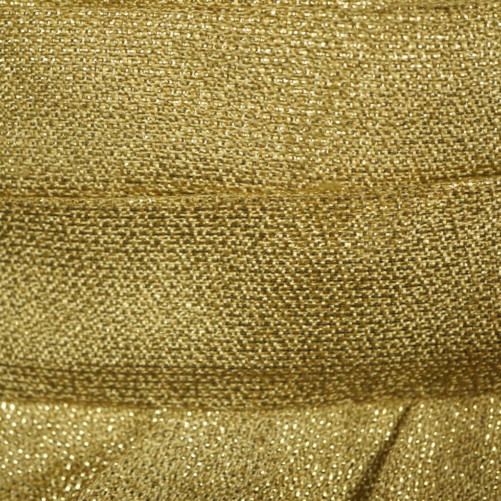 Vintage 50s Bombshell Wiggle Dress in Metallic Gold Lame M L - Poppy's Vintage Clothing