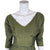 Vintage 1950s Taffeta Dress w Crinoline Skirt Green Cloque S