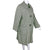 Vintage 1950s Ladies Coat Green & Grey Tweed Wool Size L