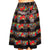 Vintage 1950s Black Raffia Straw Skirt with Embroidered Floral Cotton Ribbon - M - Poppy's Vintage Clothing