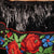 Vintage 1950s Black Raffia Straw Skirt with Embroidered Floral Cotton Ribbon - M - Poppy's Vintage Clothing