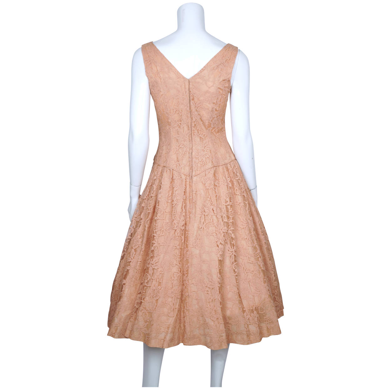 Vintage 50s Dress Lace with Crinoline Skirt &amp; Bolero Size M - Poppy's Vintage Clothing