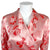 Vintage 1950s Dressing Gown Rose Floral Pink Satin Ladies M