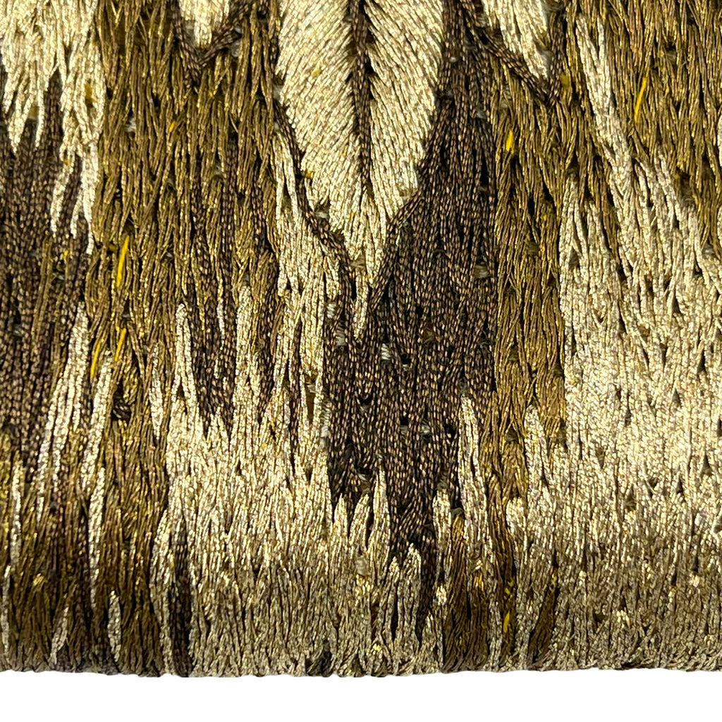 Late Art Deco 1940s Metallic Purse Embroidered Handbag