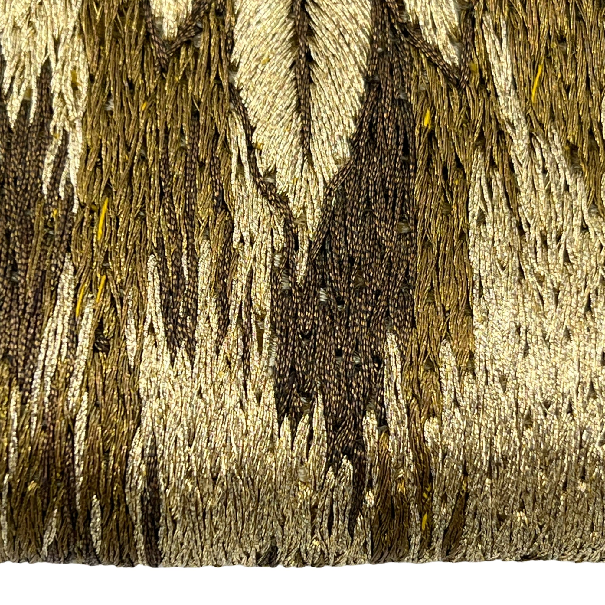 Late Art Deco 1940s Metallic Purse Embroidered Handbag