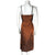 Vintage 1950s Cocktail Dress w Jacket Orange Taffeta Size S