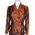 Vintage 1950s Cocktail Dress w Jacket Orange Taffeta Size S