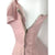 Vintage 1950s Halter Dress w Shelf Bust Pink Chiffon Size XS