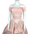 Vintage 1950s Ball Gown Pink Taffeta & Tulle Prom Dress Sz S
