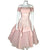 Vintage 1950s Ball Gown Pink Taffeta & Tulle Prom Dress Sz S