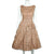Vintage 50s Dress Silver Metallic Lace w Full Skirt Size M - Poppy's Vintage Clothing