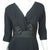 Vintage 1950s Black Crepe Cocktail Wiggle Dress with Taffeta Waist & Bow Sz S M - Poppy's Vintage Clothing