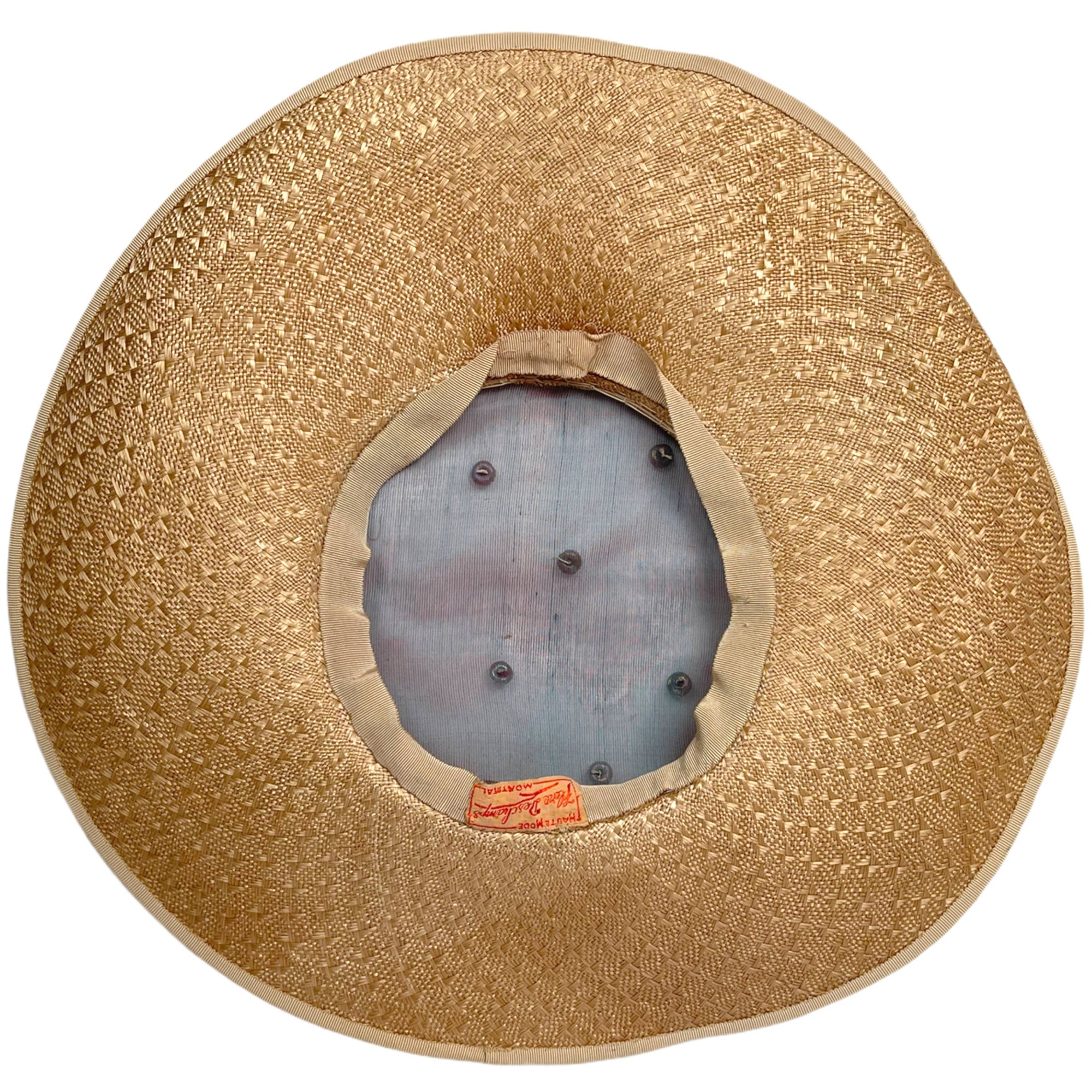 Vintage 50s Organza Dress 2 Tone Silk w Matching Hat Sz S