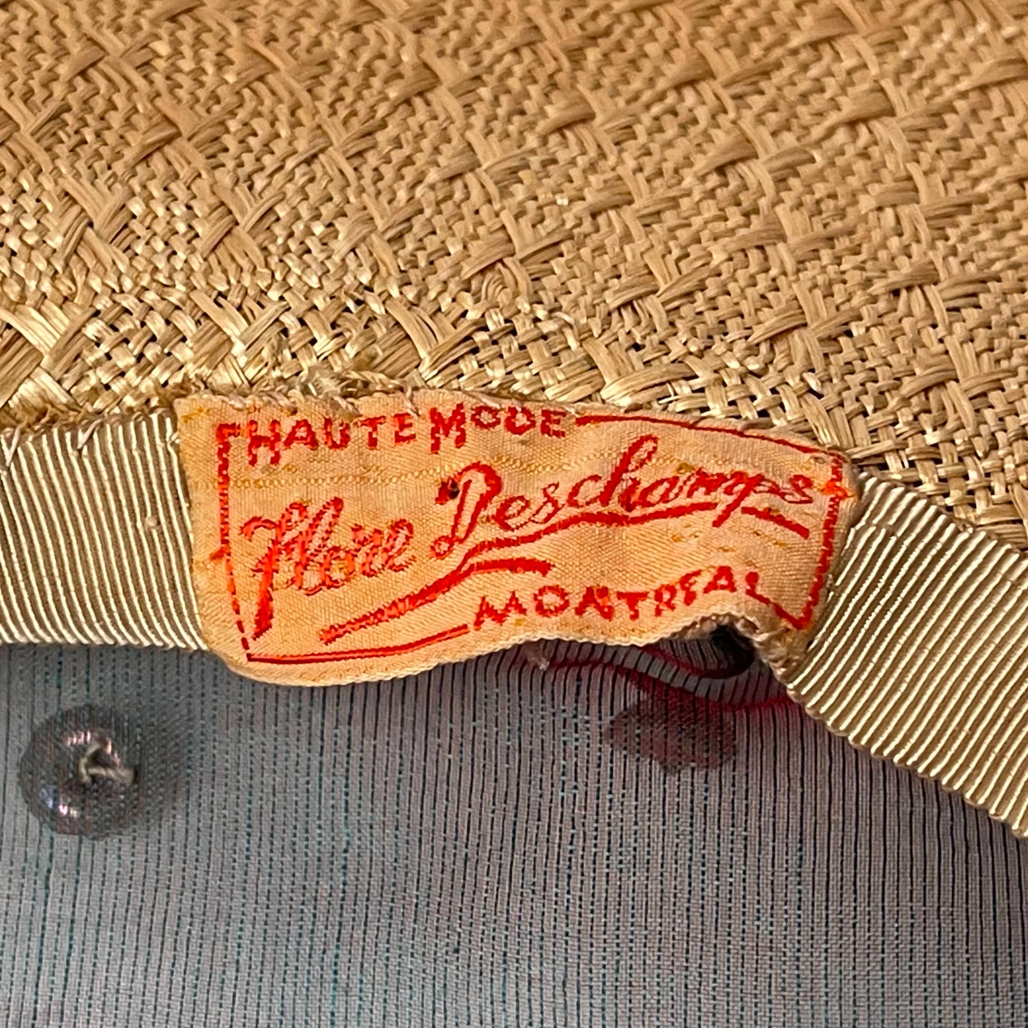 Vintage 50s Organza Dress 2 Tone Silk w Matching Hat Sz S