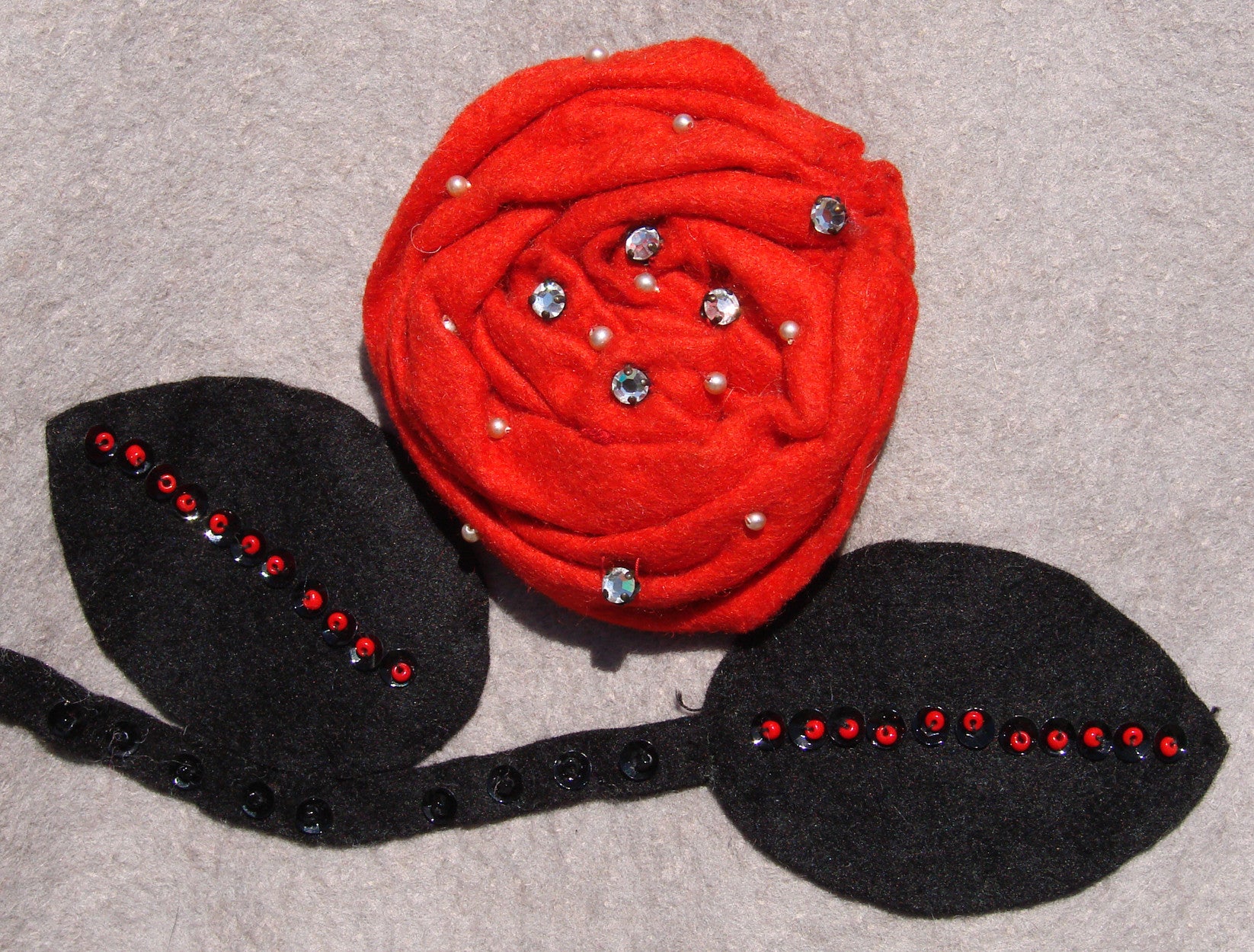 Vintage 1950s Felt Circle Skirt - Rockabilly - Rock and Roll - Small - Poppy's Vintage Clothing