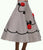 Vintage 1950s Felt Circle Skirt - Rockabilly - Rock and Roll - Small - Poppy's Vintage Clothing