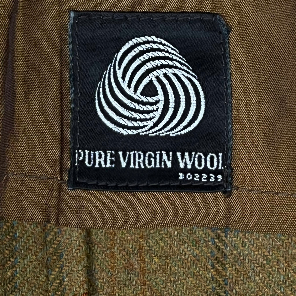 Vintage 1960s Check Sport Coat Wool Blazer Jacket Sz M