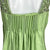 Vintage 1960s Green Silk Dress w Beaded Collar Size M L