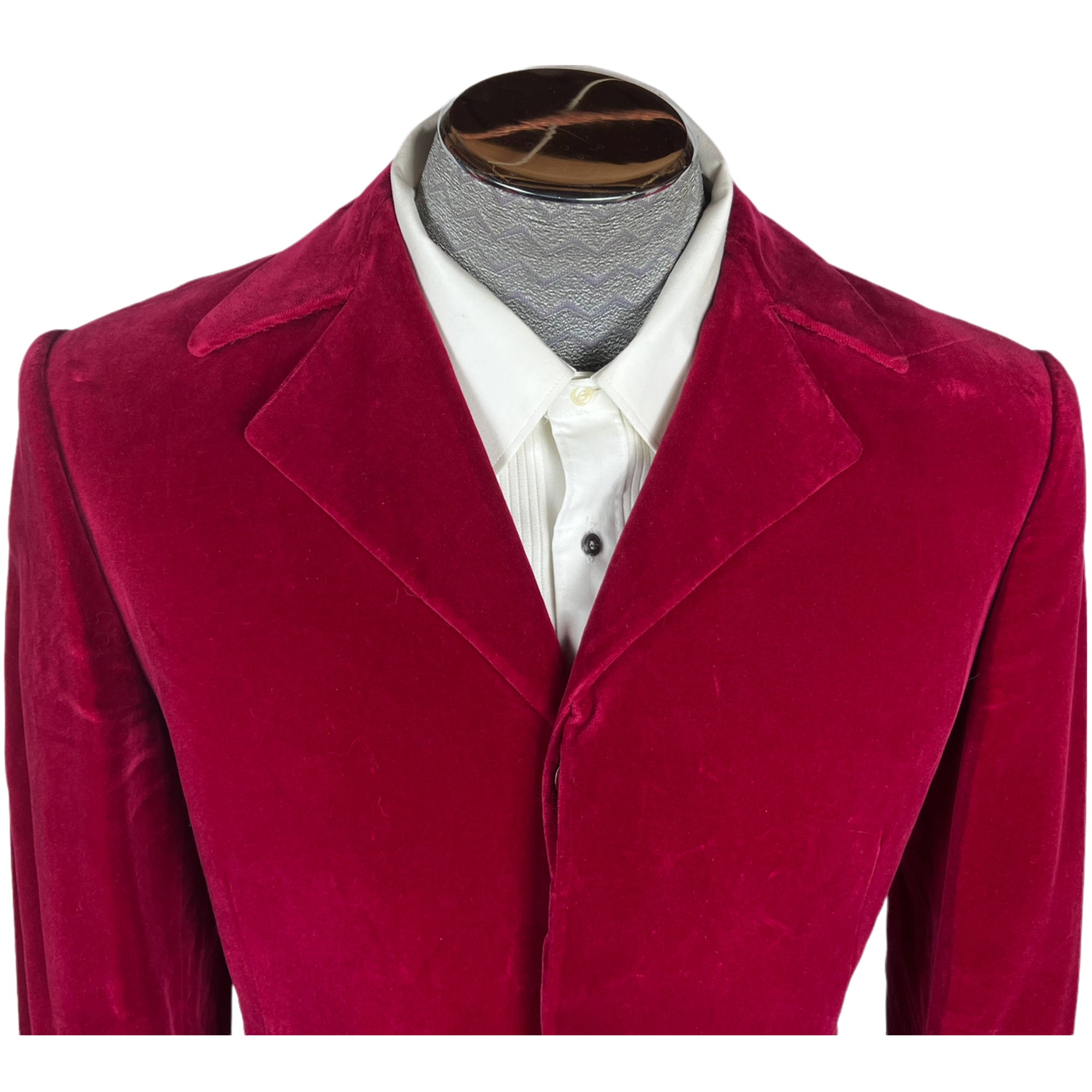 Vintage 1960s Dandy Mens Pink Velvet Jacket Sport Coat Sz M