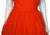 Vintage 60s 50s Dress Red Chiffon Size M - Poppy's Vintage Clothing