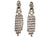 Vintage 1960s Rhinestone Chandelier Drop Earrings 4 Inch Fall - Poppy's Vintage Clothing
