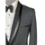 Vintage 1960s Tuxedo Satin Trim Mohair Blend Tux Sz M L