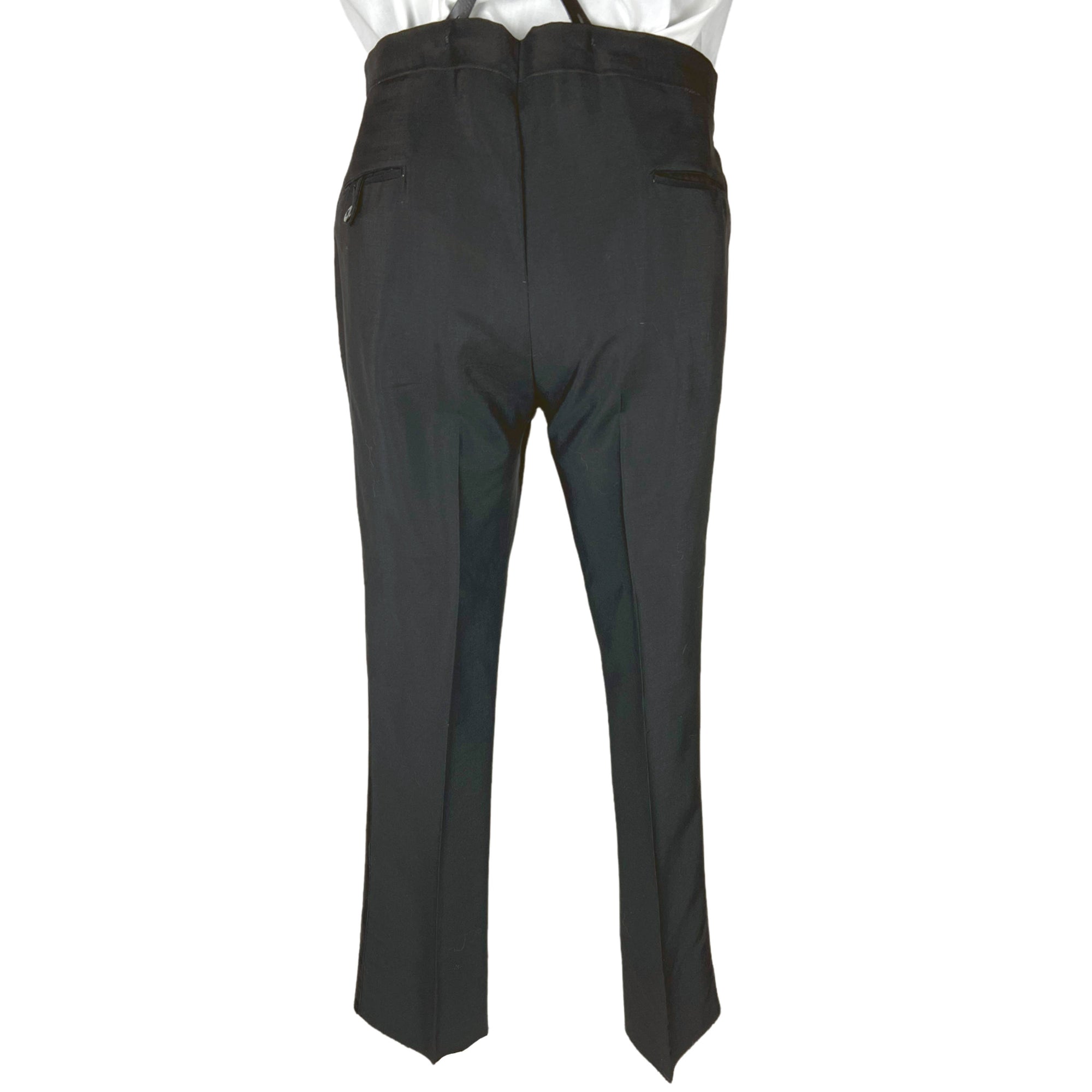 Vintage 1960s Tuxedo Satin Trim Mohair Blend Tux Sz M L